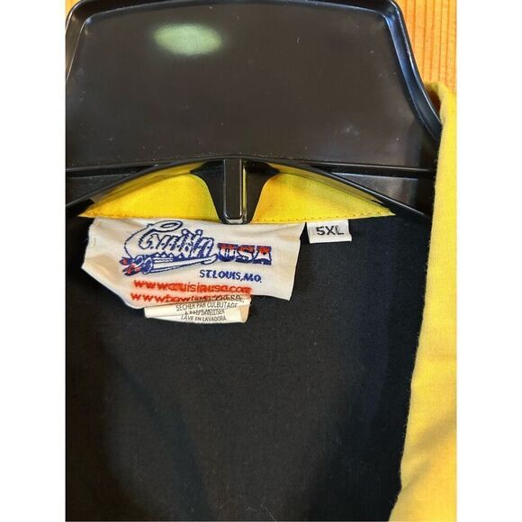 Vintage Cruisin USA Two Tone Black Yellow Mr Billy. Bowling Shirt 5XL (0732) - Picture 4 of 6